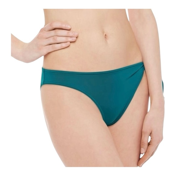 MAISON LEJABY Norma Jeane knotted low-rise bikini briefs in Teal NWT - Picture 1 of 7